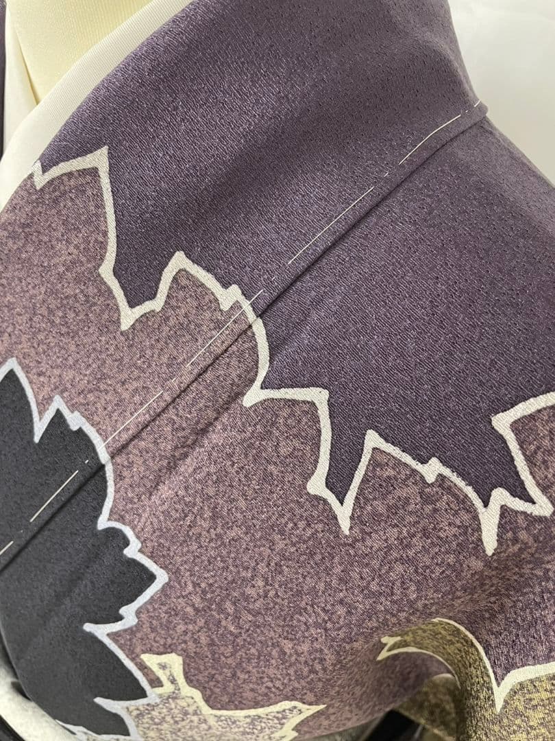 お見分け済　新品未使用　正絹袷　叩き染　染め分け訪問着単品