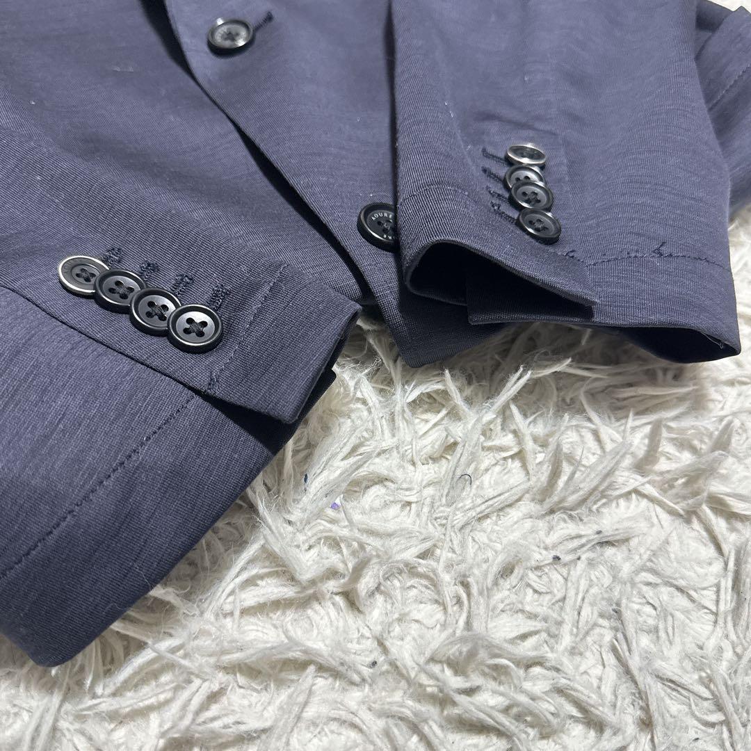 《美品》AOURE アウール セットアップ XL ネイビー 極ストレッチ 軽量