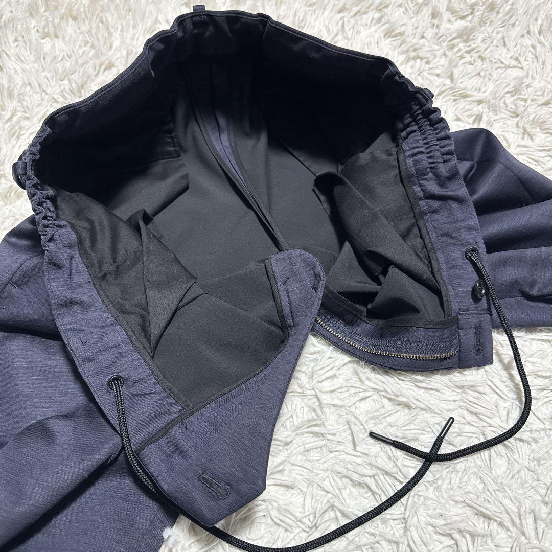 《美品》AOURE アウール セットアップ XL ネイビー 極ストレッチ 軽量