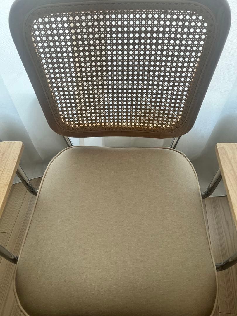 【極美品】LOWYA ラタン調デスクチェア 韓国インテリア風