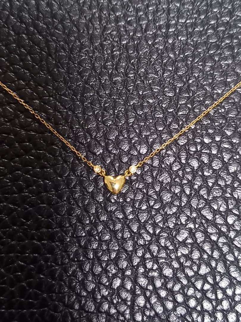 AHKAH　ハート　ネックレス　k18　K18　18金