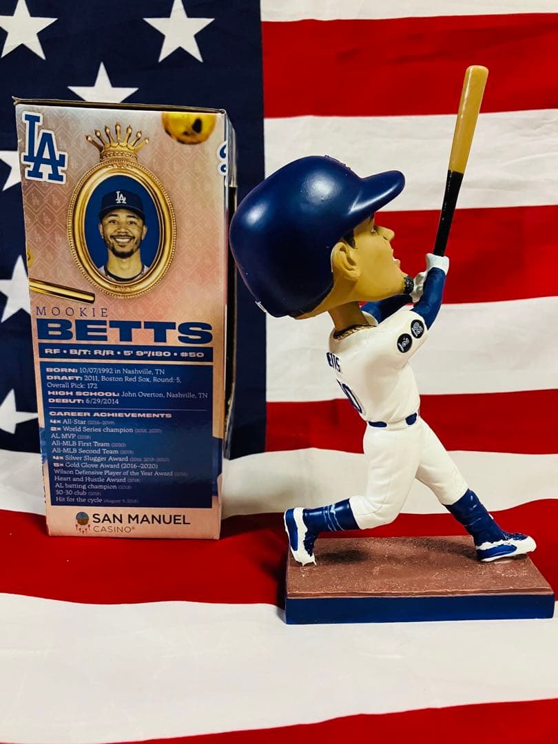 Dodgers ドジャース　Mookie Betts ベッツ　ボブルヘッド