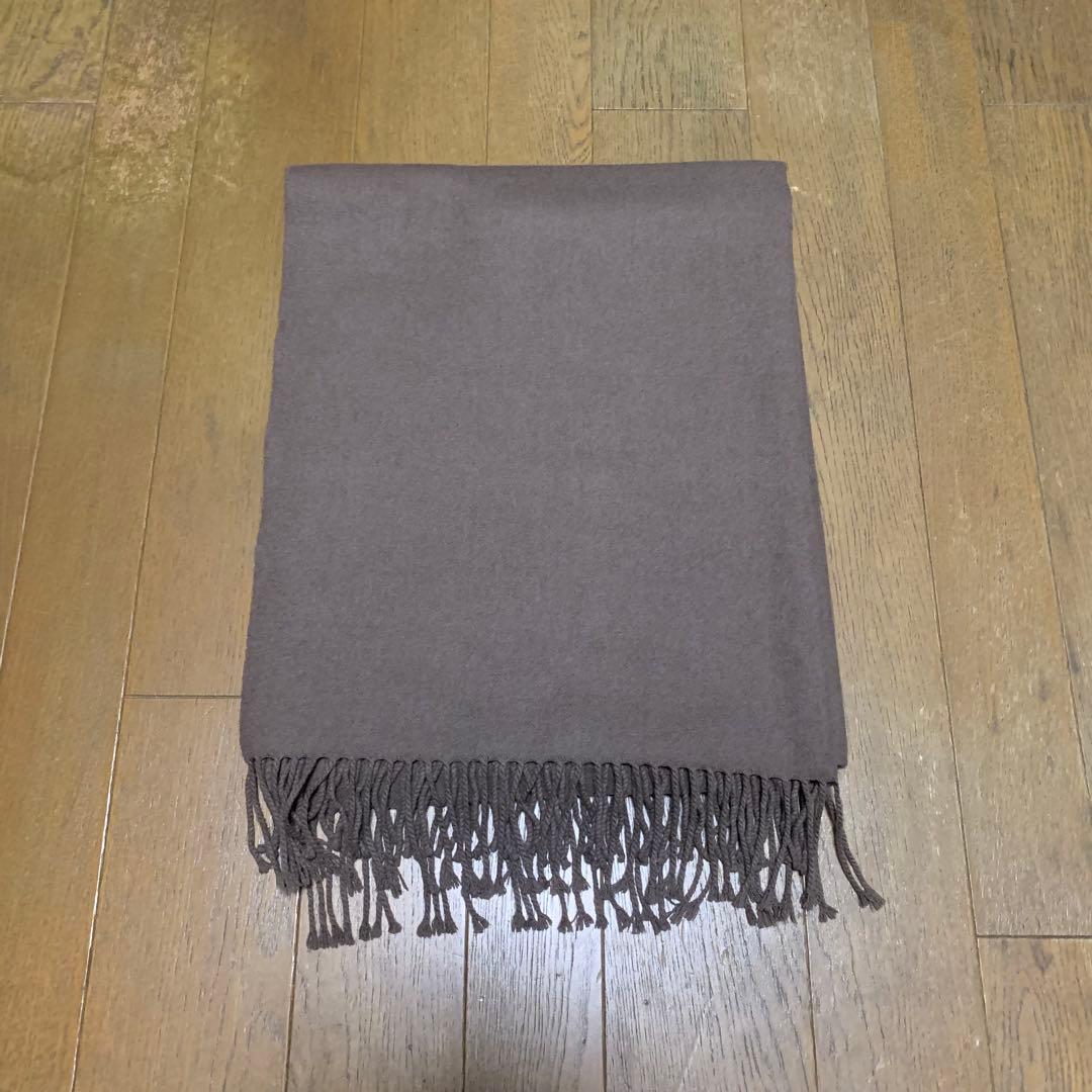 ★BEGG&CO カシミヤ ストール マフラー ブラウン 大判★