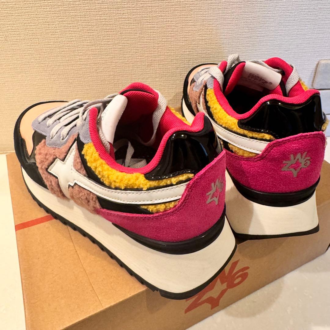 EU37 新品箱付き　W6YZ ウィズ YAK-W カラフル 厚底スニーカー