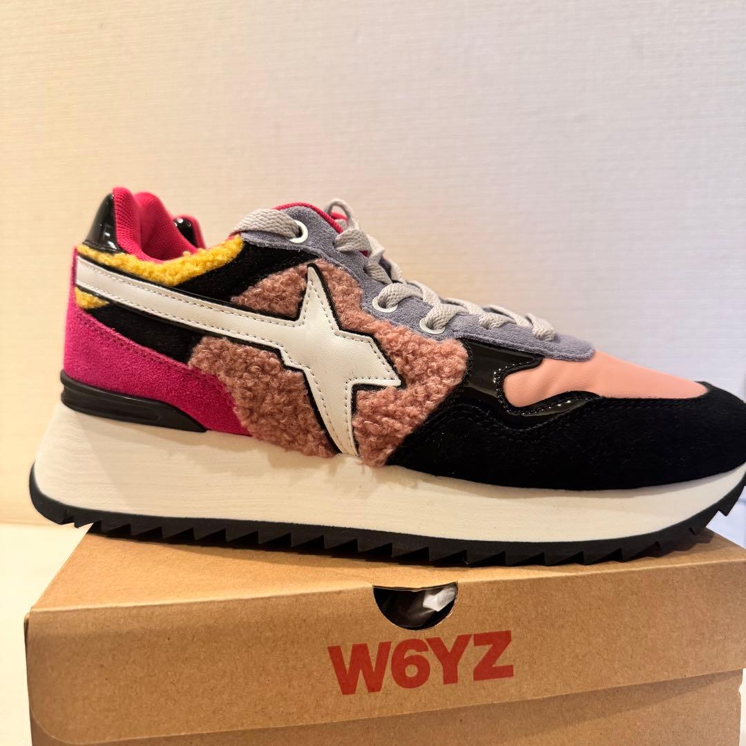 EU37 新品箱付き　W6YZ ウィズ YAK-W カラフル 厚底スニーカー
