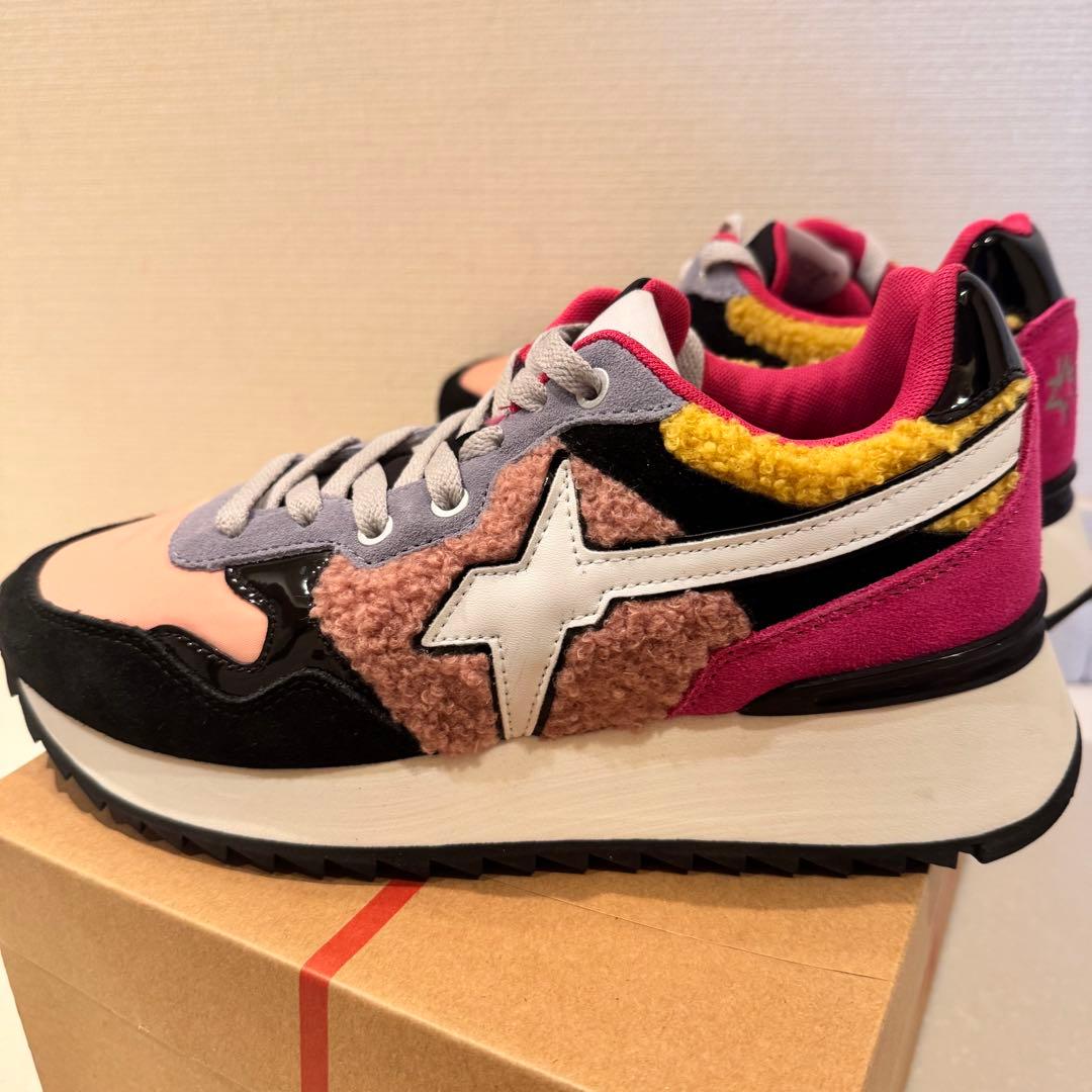 EU37 新品箱付き　W6YZ ウィズ YAK-W カラフル 厚底スニーカー