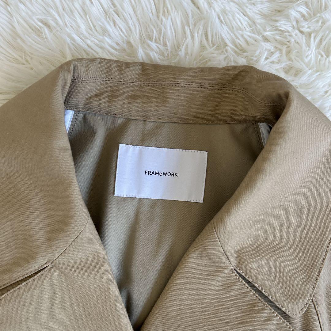 ✨タグ付き未使用✨完売色 フレームワーク コットンキャンバスコート 25SS