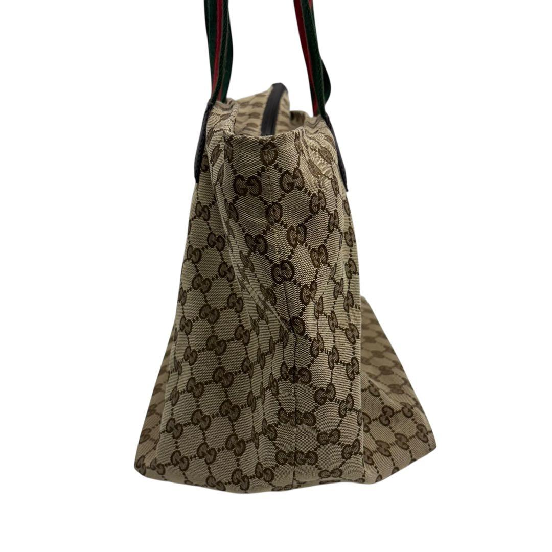[鑑定済] グッチ GUCCI トートバッグ 131231 シェリーライン