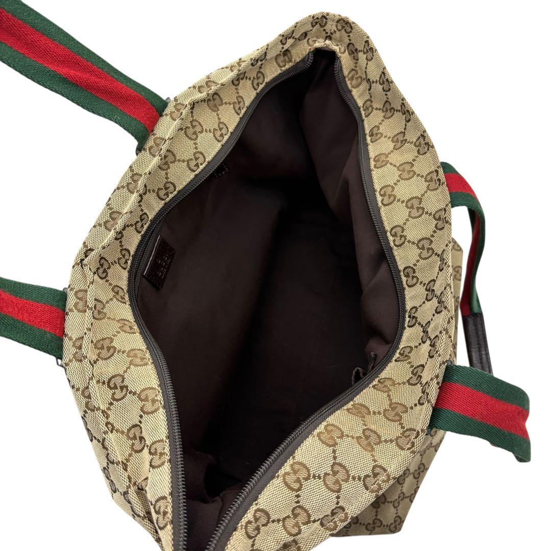 [鑑定済] グッチ GUCCI トートバッグ 131231 シェリーライン