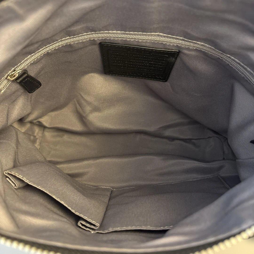 コーチ　ショルダーバッグ　2way シグネチャー　黒　クロスボディ