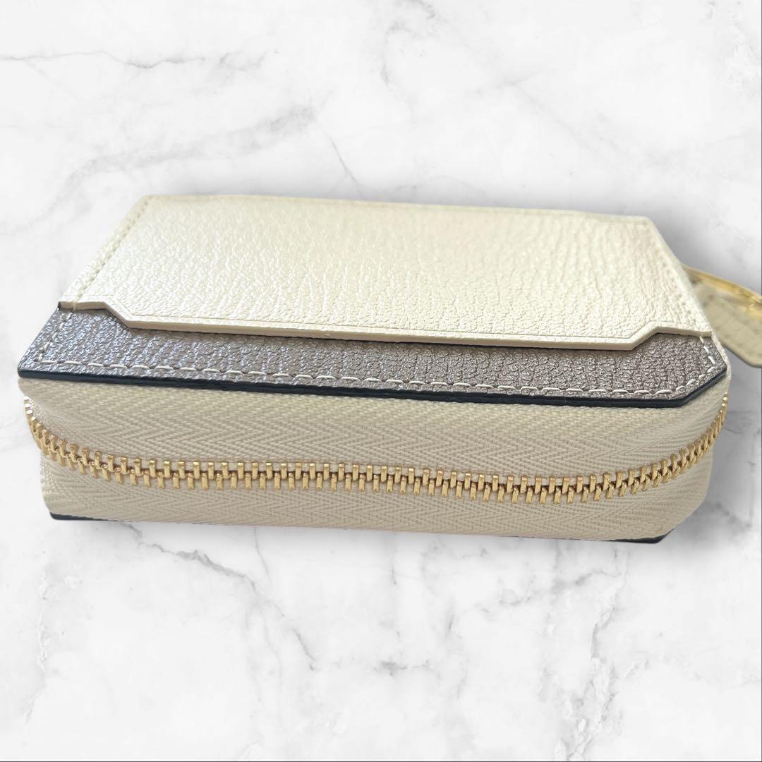 【未使用★現行品】ラコバレーノ スマートWキーケース オフホワイト