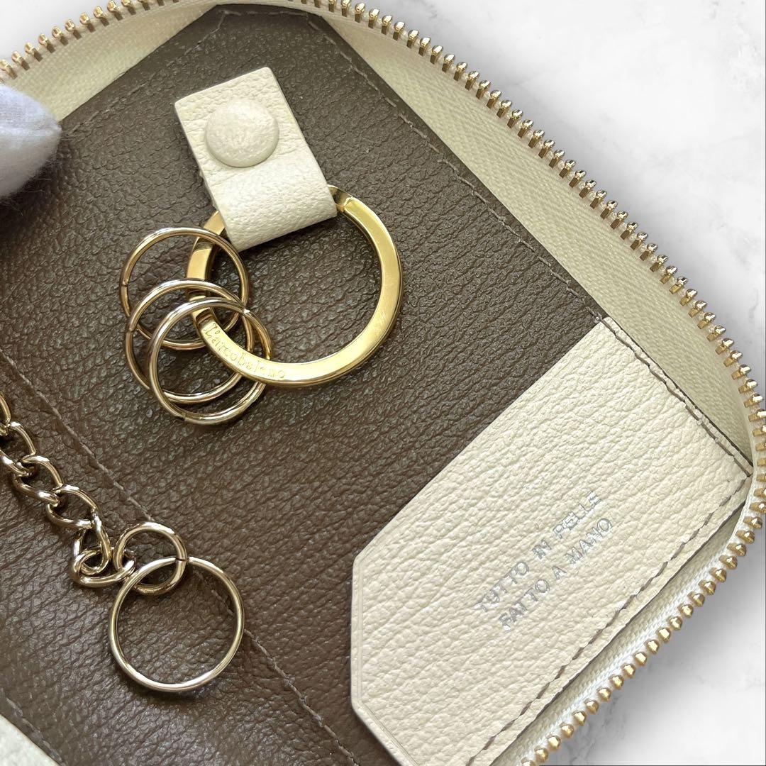 【未使用★現行品】ラコバレーノ スマートWキーケース オフホワイト