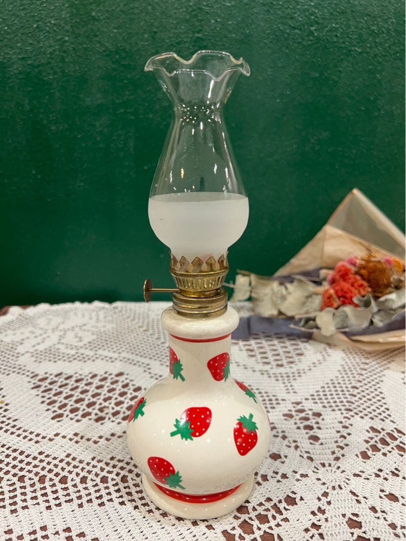 ねここ☆＊希少 レア 内藤ルネ オイルランプ 昭和レトロ 当時物インテリア