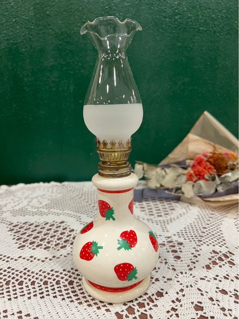 ねここ☆＊希少 レア 内藤ルネ オイルランプ 昭和レトロ 当時物インテリア