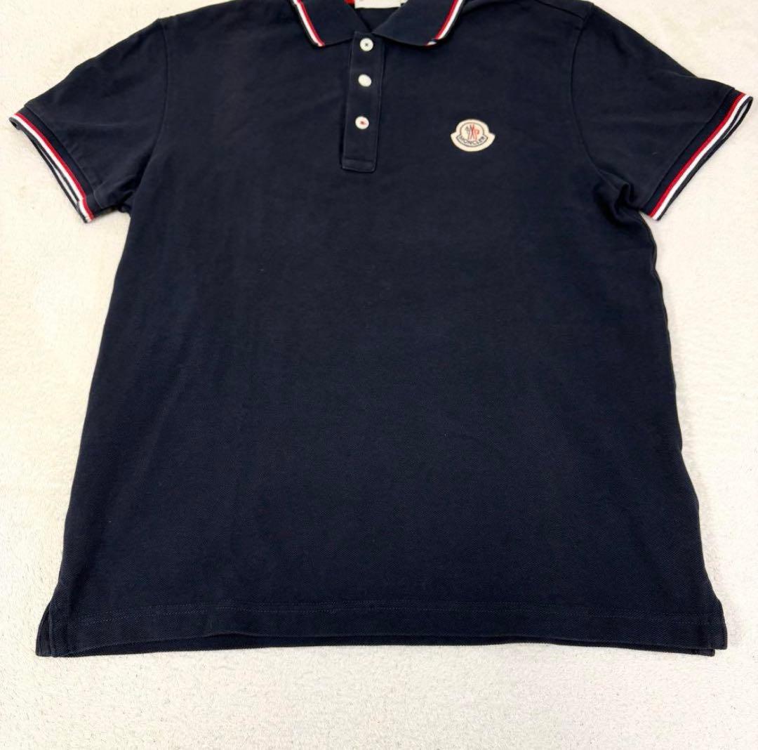 【10/19迄限定価格】MONCLER ネイビー ポロシャツ