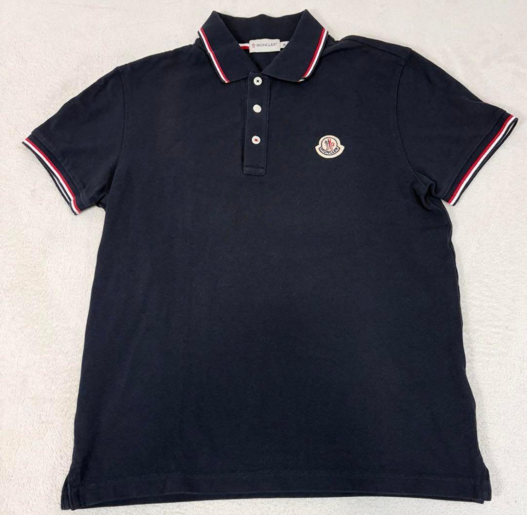 【10/19迄限定価格】MONCLER ネイビー ポロシャツ