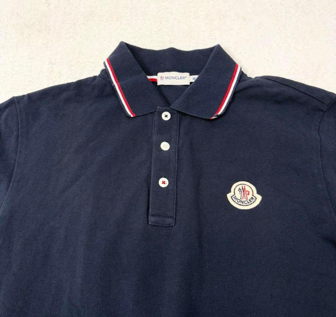 【10/19迄限定価格】MONCLER ネイビー ポロシャツ