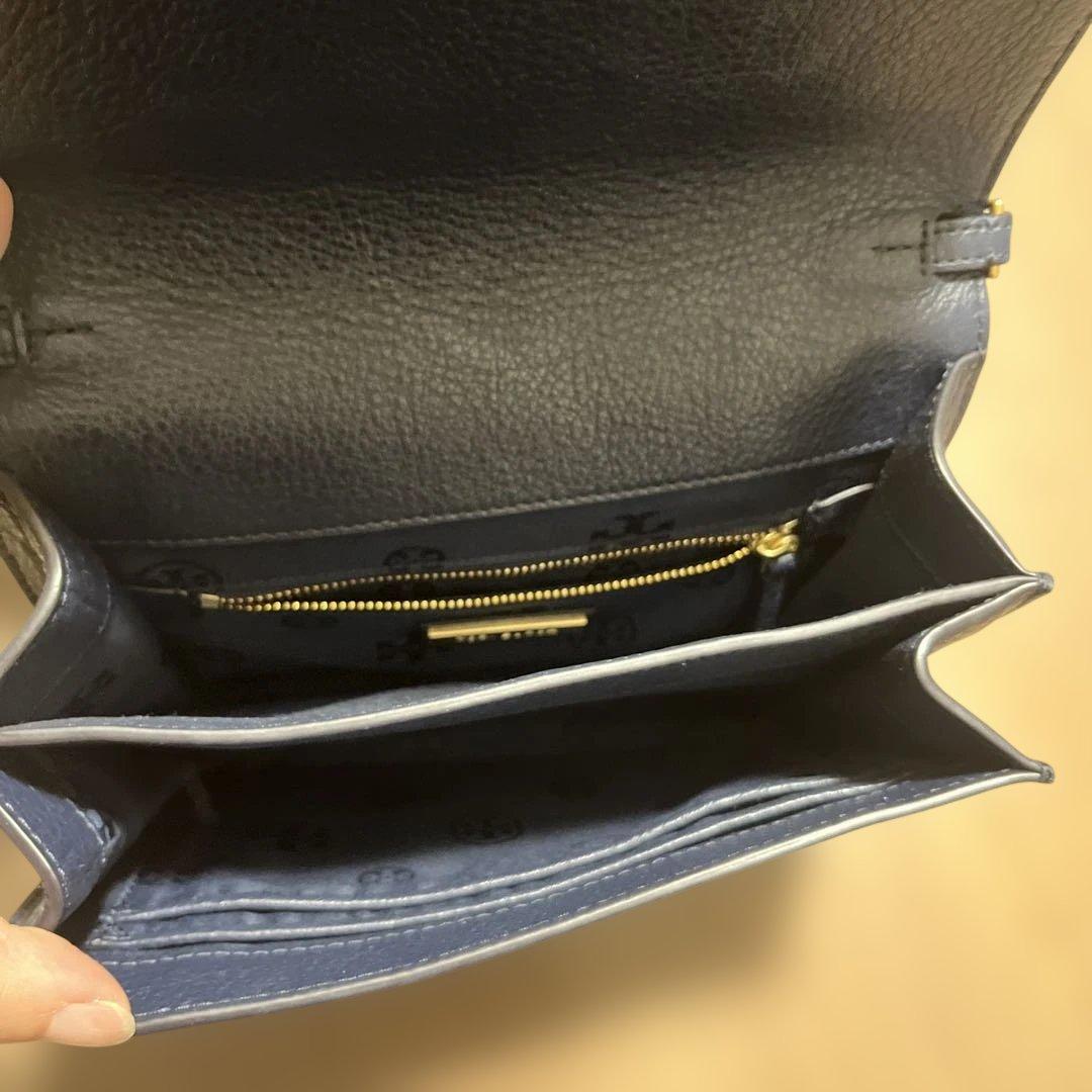 Tory Burch ネイビー ショルダーバッグ