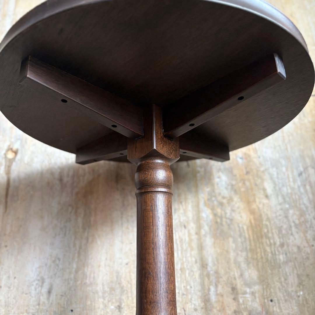 オーク材　ラウンドコーヒーテーブル