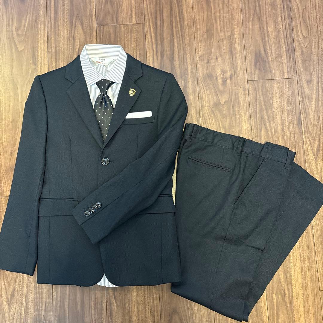 Waltz by BEAMS 150 フォーマルスーツセット　ブラック　卒業式