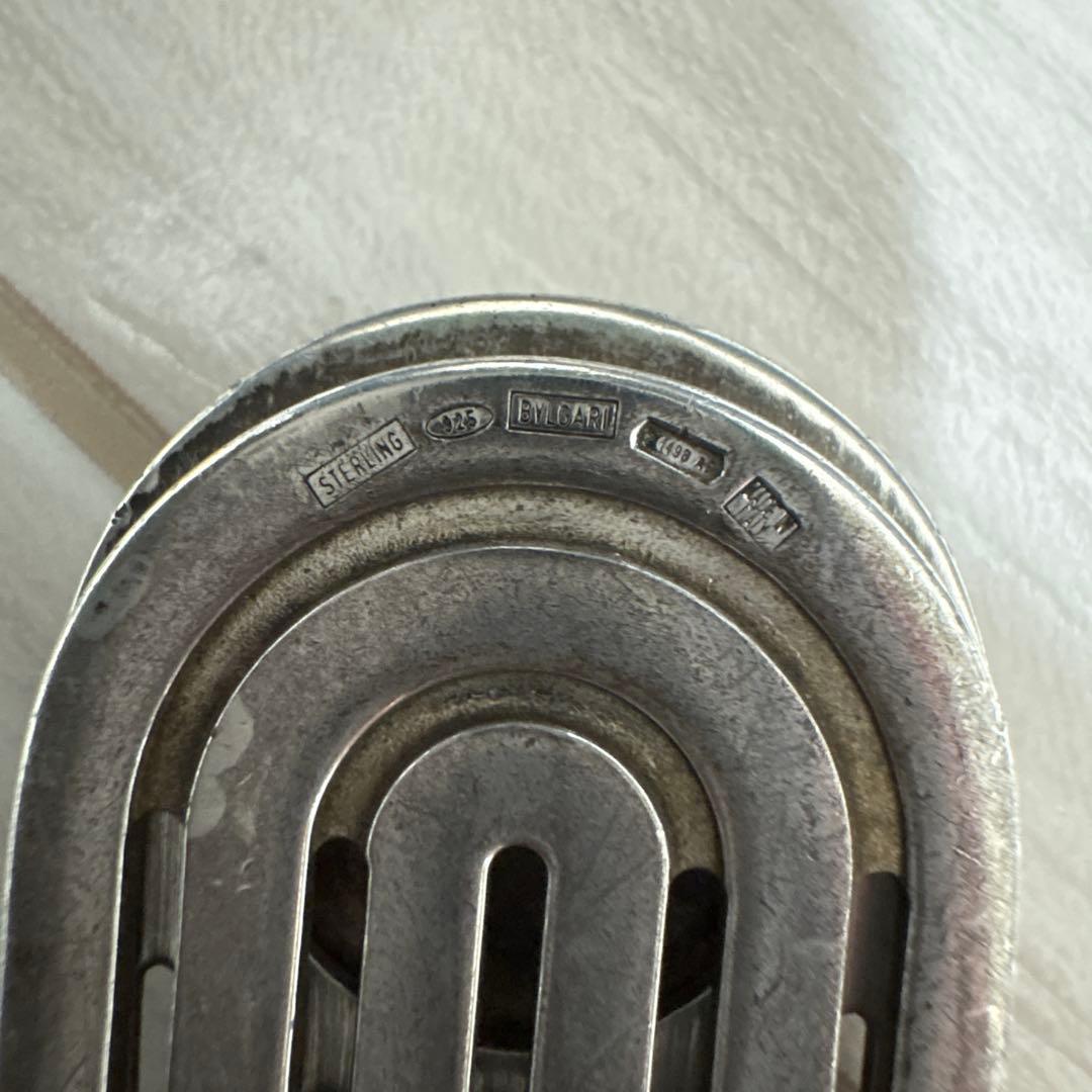 BVLGARI刻印 マネークリップ シルバー　925 オニキス