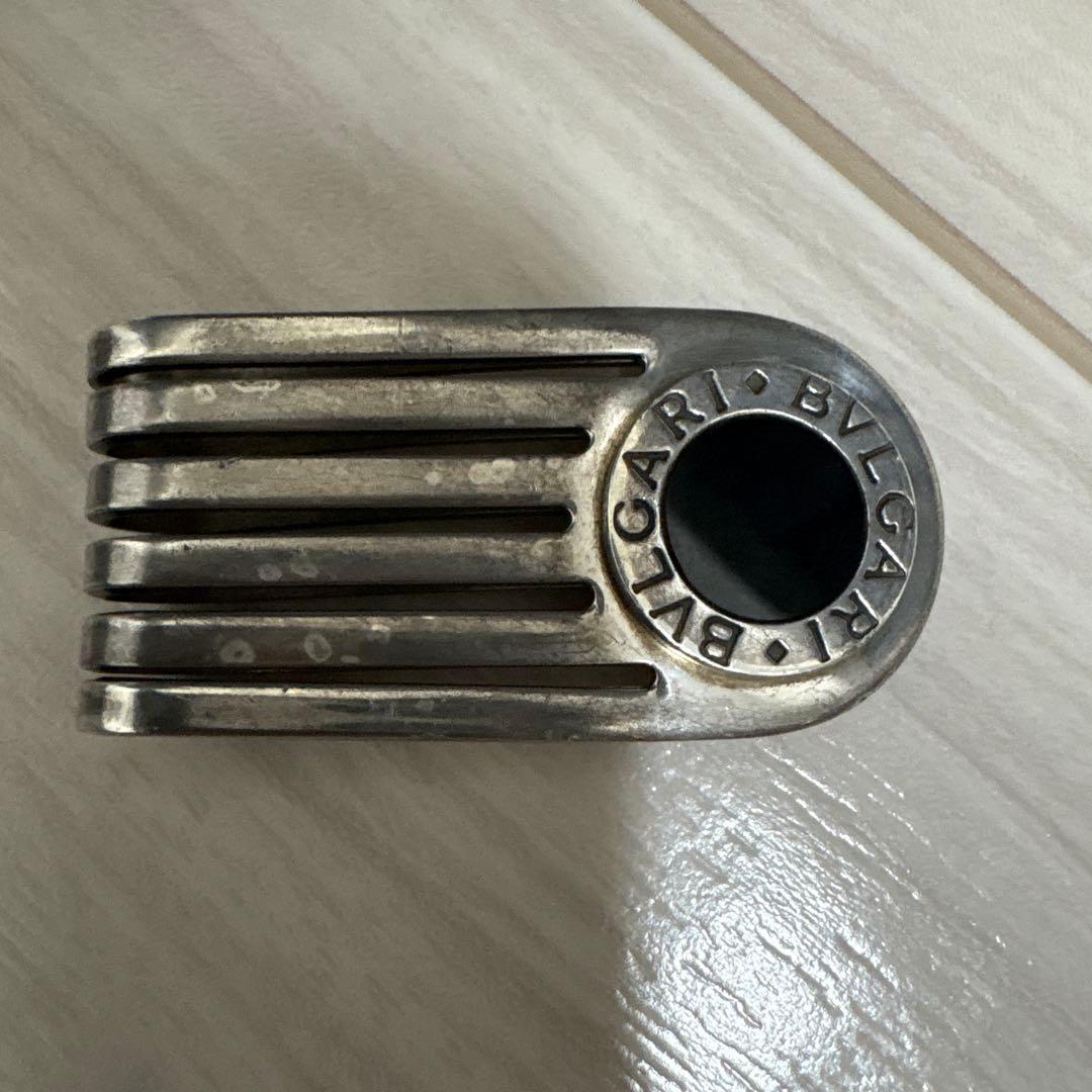 BVLGARI刻印 マネークリップ シルバー　925 オニキス