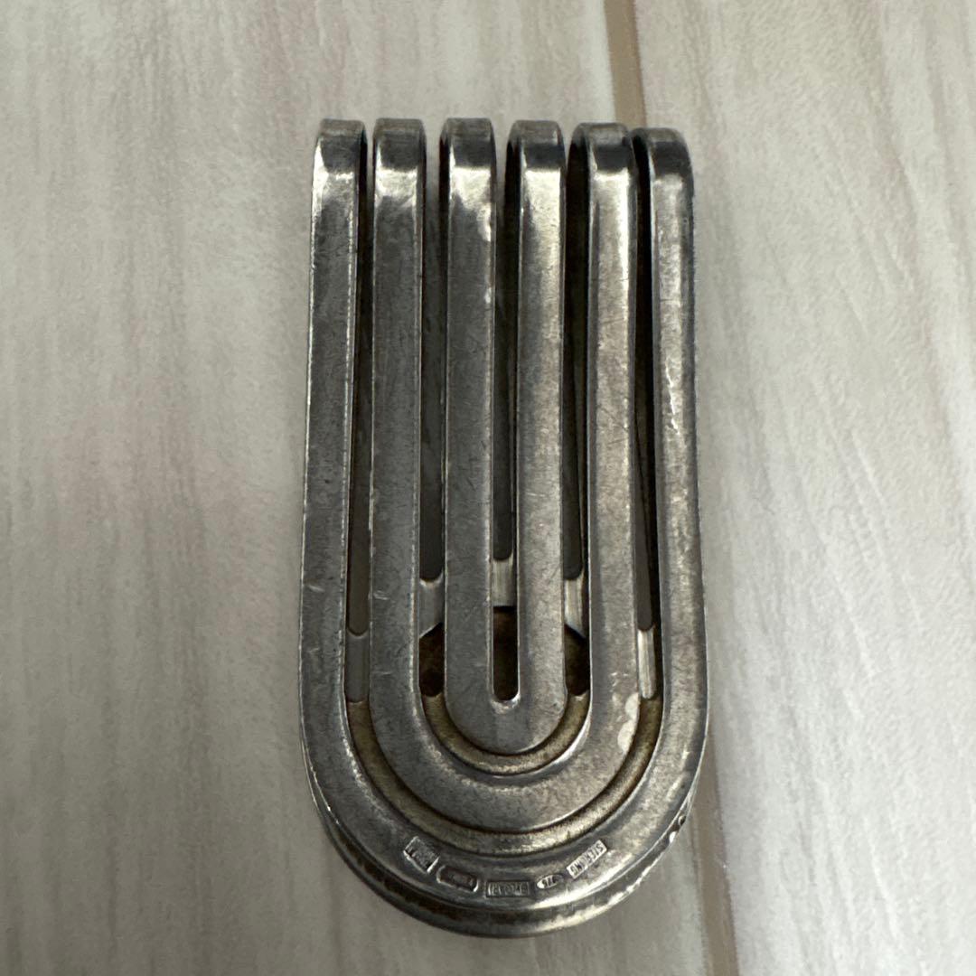 BVLGARI刻印 マネークリップ シルバー　925 オニキス