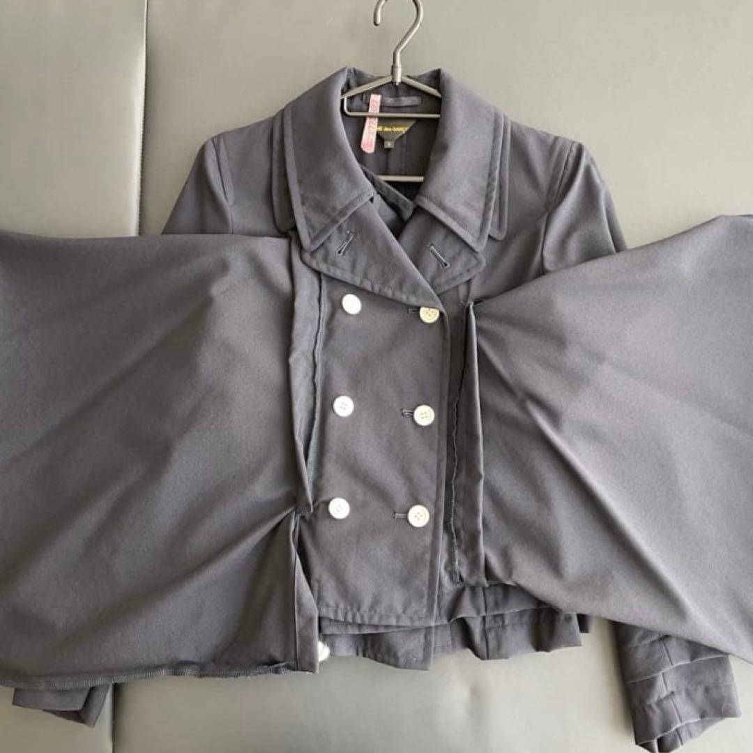 コムデギャルソン　ネイビー　変形テーラードジャケット