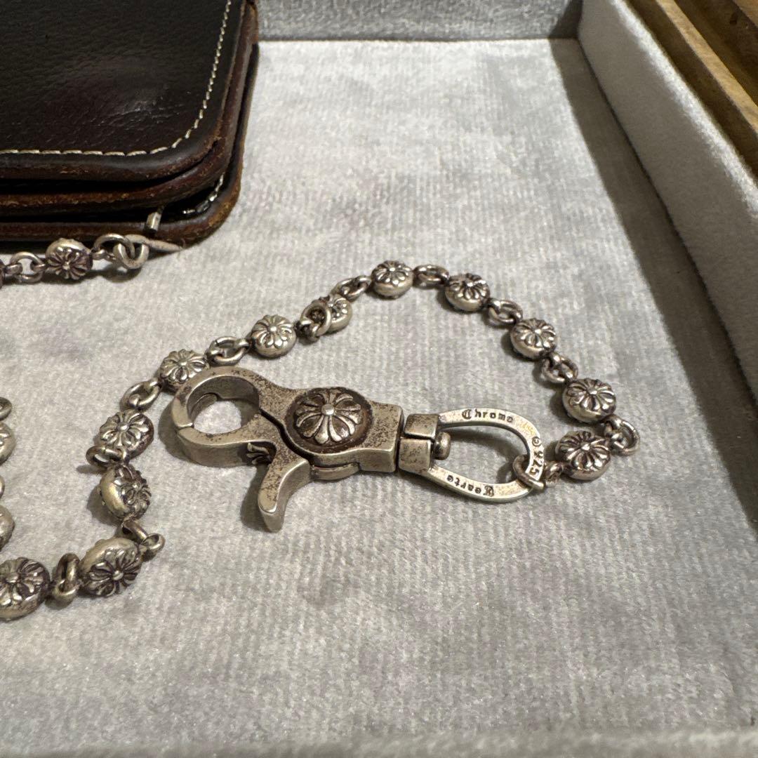 クロムハーツ調 925刻印 シルバーウォレットチェーン