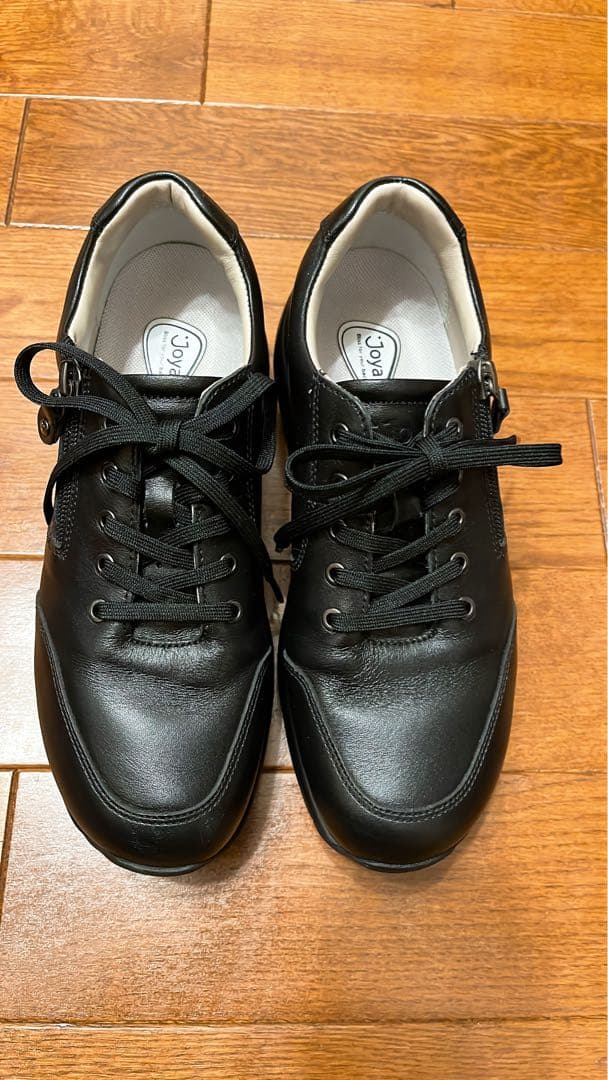 お値下げ☆Joyaジョーヤサイドジップ付きレザー コンフォートシューズ23.5