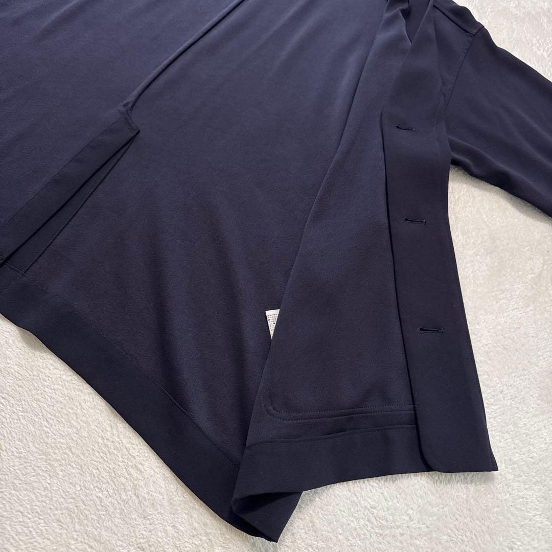 新品 ユナイテッドトウキョウ ジョーゼットノーカラージャケット 2 伸縮性 薄手