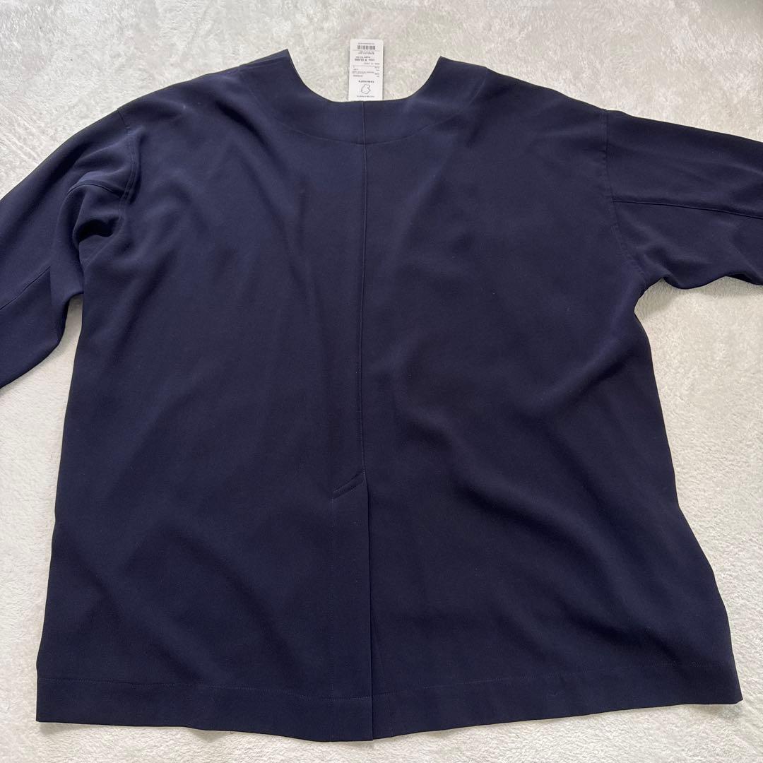 新品 ユナイテッドトウキョウ ジョーゼットノーカラージャケット 2 伸縮性 薄手