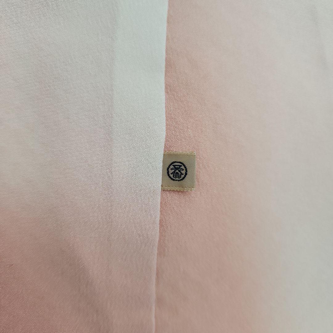 未使用に近い　総絞り刺繍訪問着　蝶々　淡い桜色　付け下げ　阪急扱い　正絹