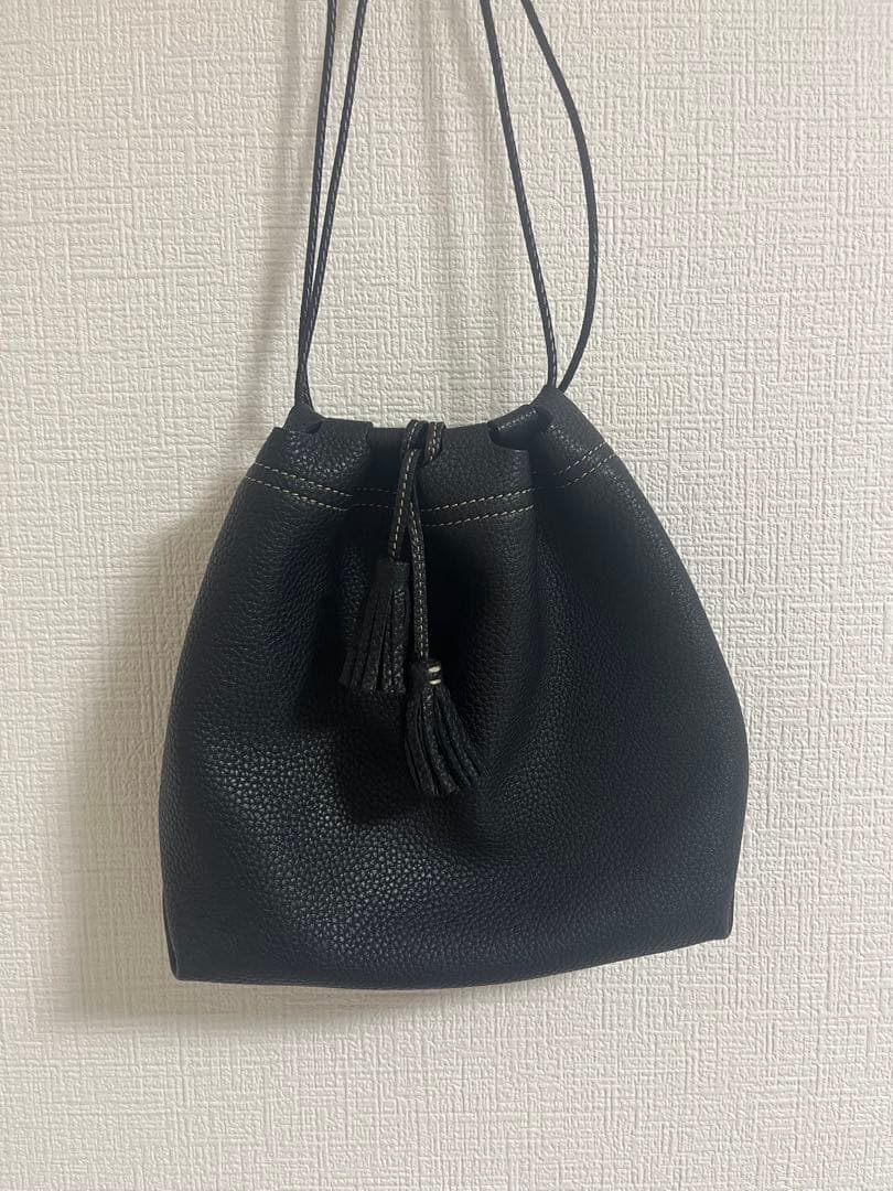 ACATE ring別注 KOHILO 巾着バッグ（くろすけ）