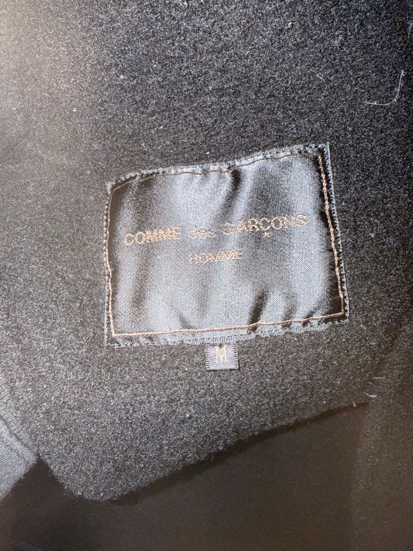 コムデギャルソン オムフード付きロングコート　ヴィンテージ