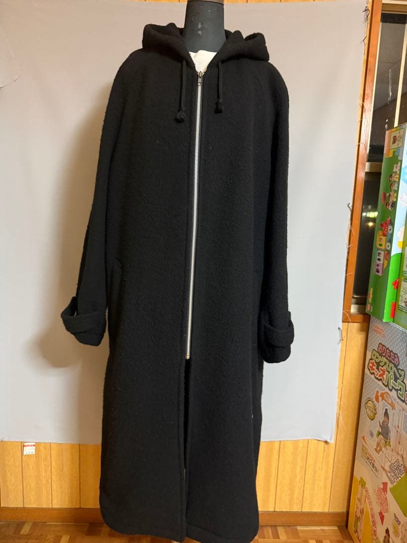 コムデギャルソン オムフード付きロングコート　ヴィンテージ