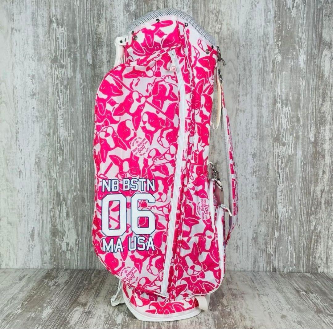 NEW BALANCE BSTN906 ゴルフバッグ ボストンテリア ピンク