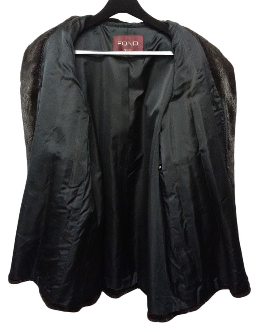 MOONBAT　FOND　MINK　ミンク　毛皮　ハーフコート　ダークブラウン