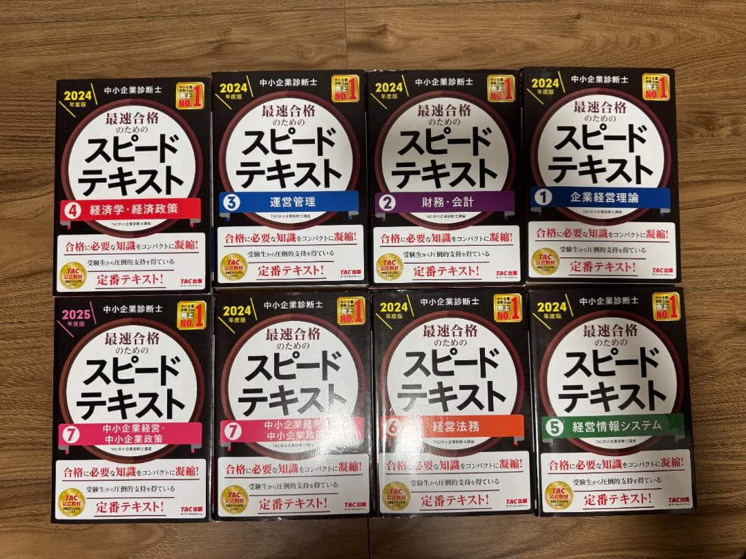 中小企業診断士 スピードテキスト・問題集・一次試験過去問集・その他セット
