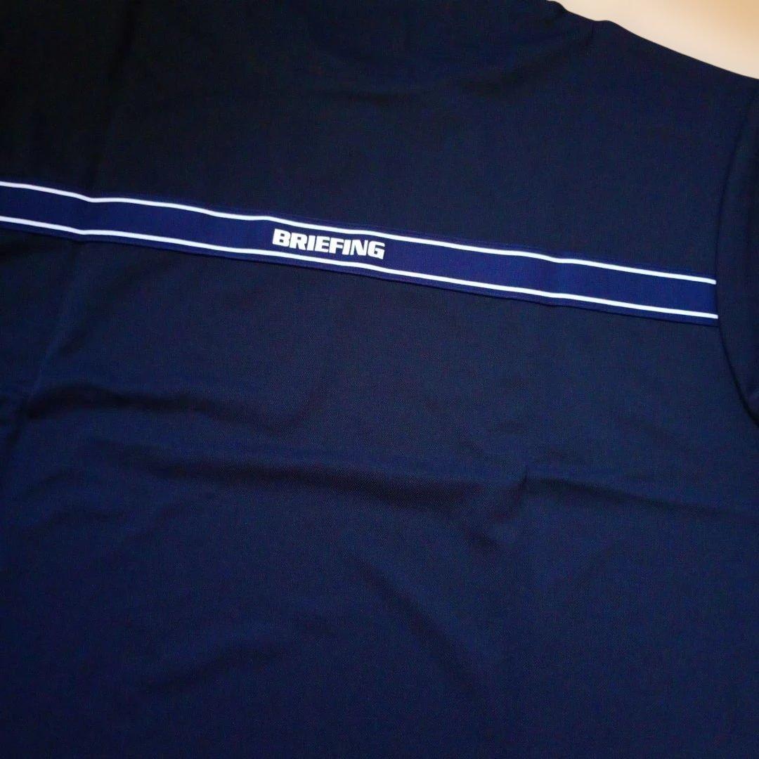 BRIEFING ネイビーシャツハイネックサイズL