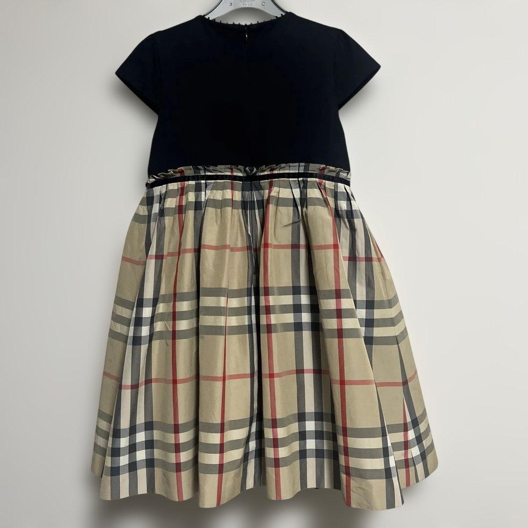 バーバリー ドッキングノバチェックワンピース　チュールスカート　130cm