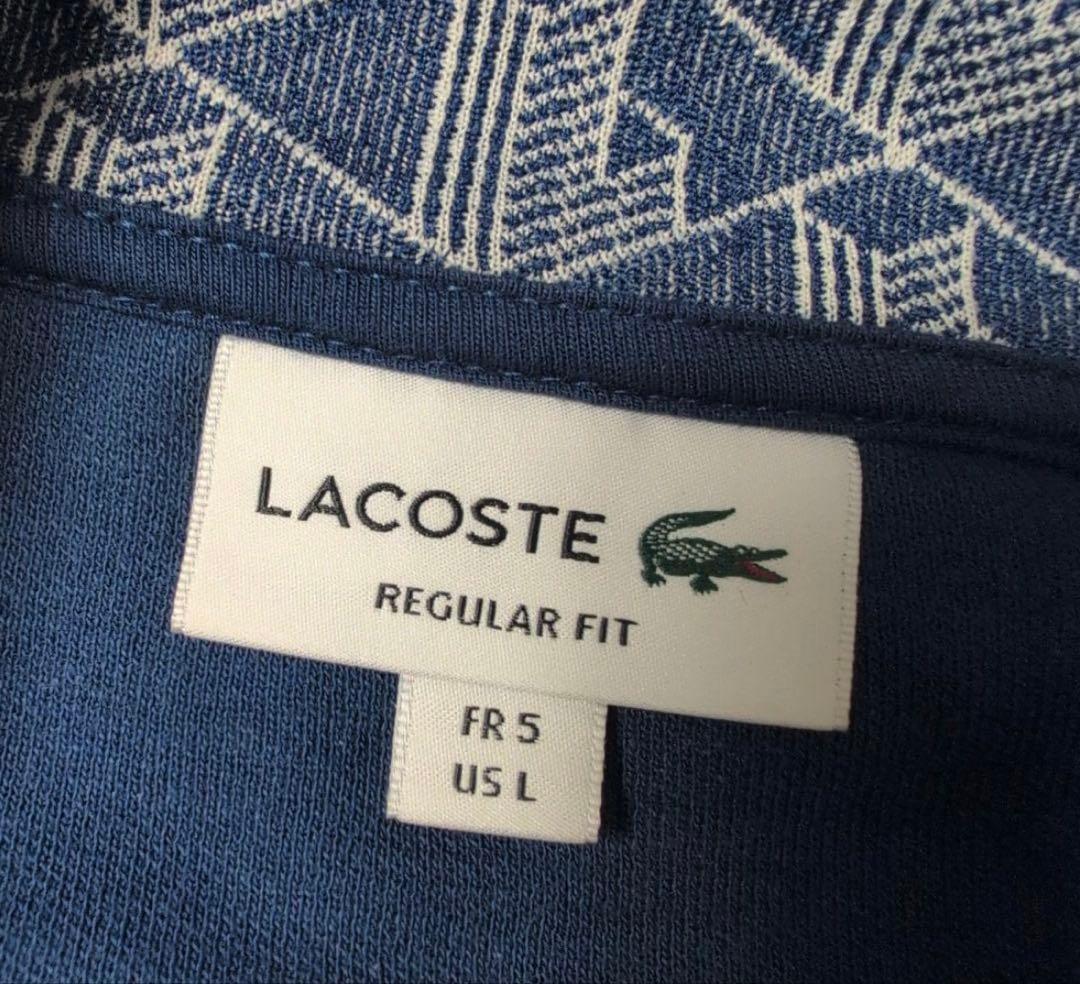 LACOSTE モノグラムジャカードトラックジャケット L