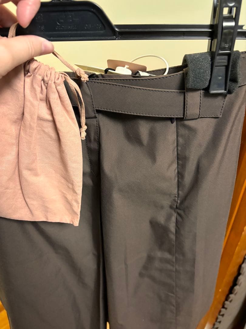 週末限定価格ミュウミュウ　Panama cotton skirt ダークブラウン