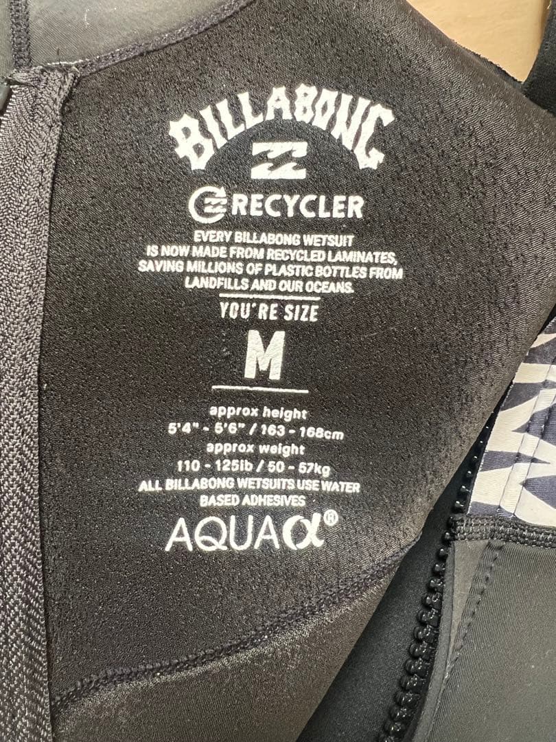 billabong フルスーツ　ジャーフル　3mm レディース