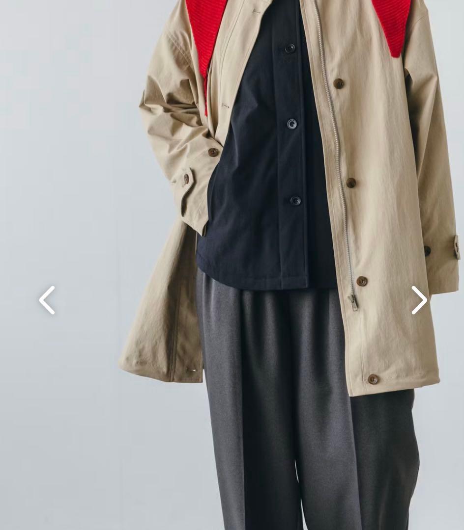 中綿ベスト付きのかろやかミドル丈アウター（北欧、暮らしの道具店）