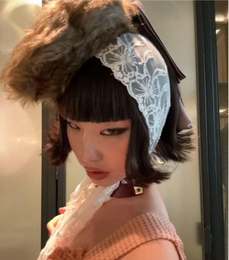 即購可333studio X keimfleck 2way個性的ファーレース帽子