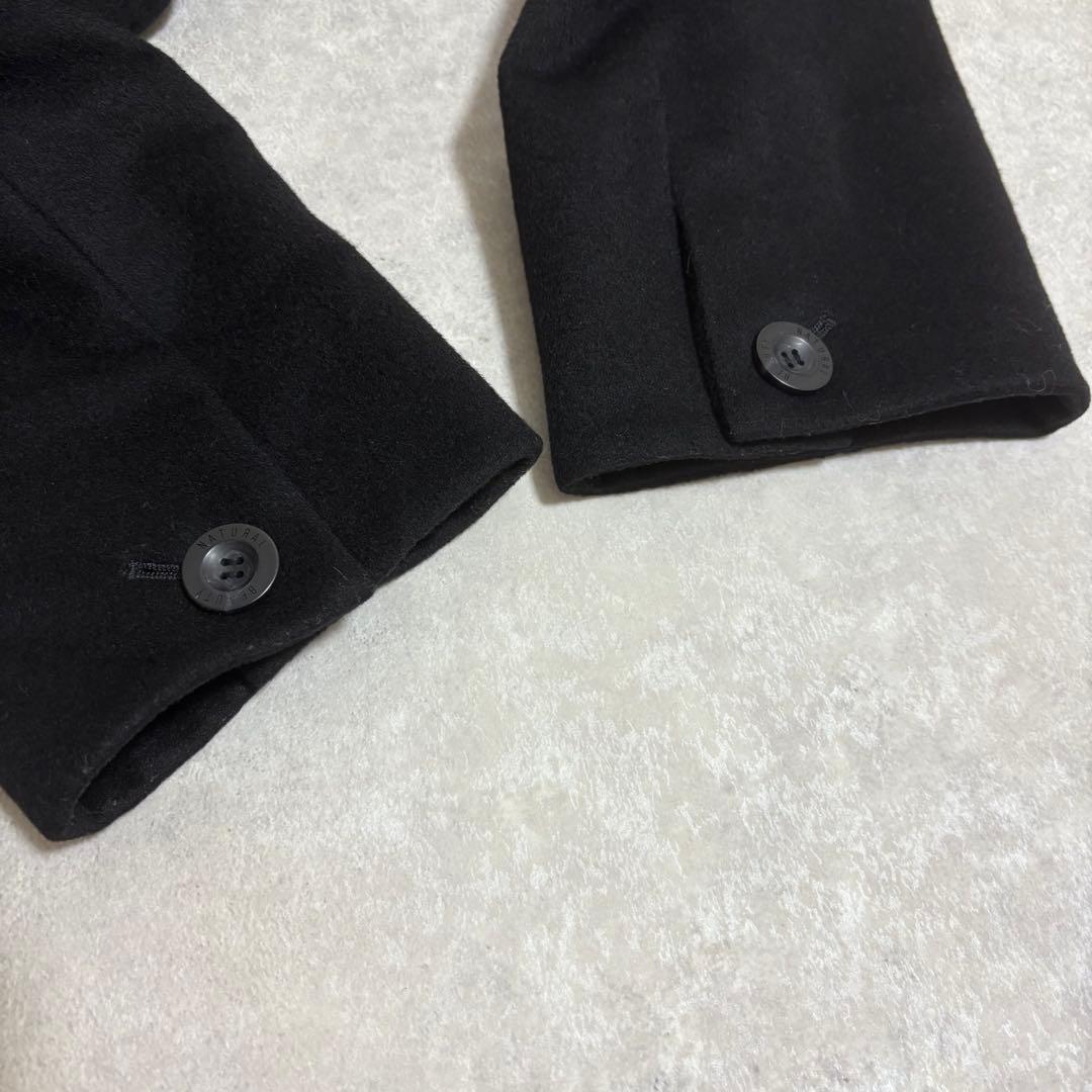 【美品】ナチュラルビューティー　ベルテッドコート　カシミヤ混　大きいサイズ　3L