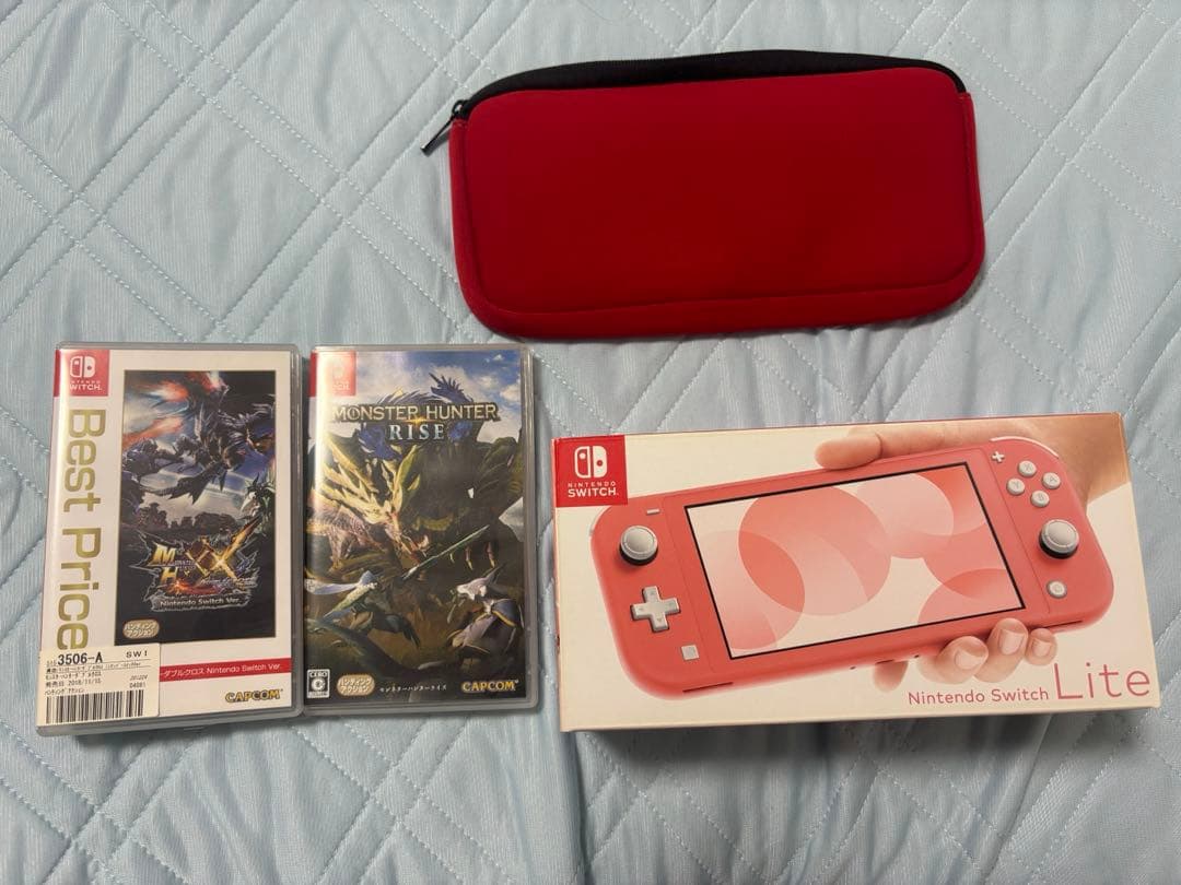 Nintendo Switch Lite ピンク　モンハンセット　SDカード付き