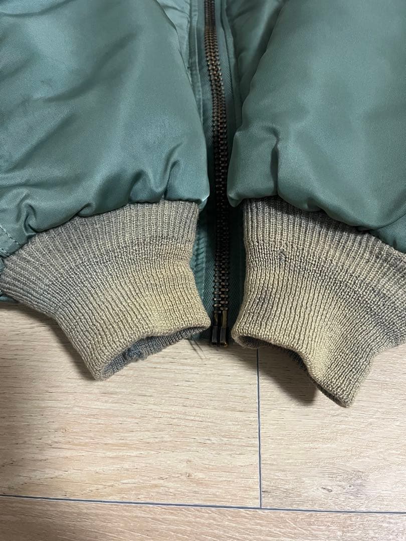 ALPHA B-15D フライトジャケット USA製 50s 復刻 緑 L