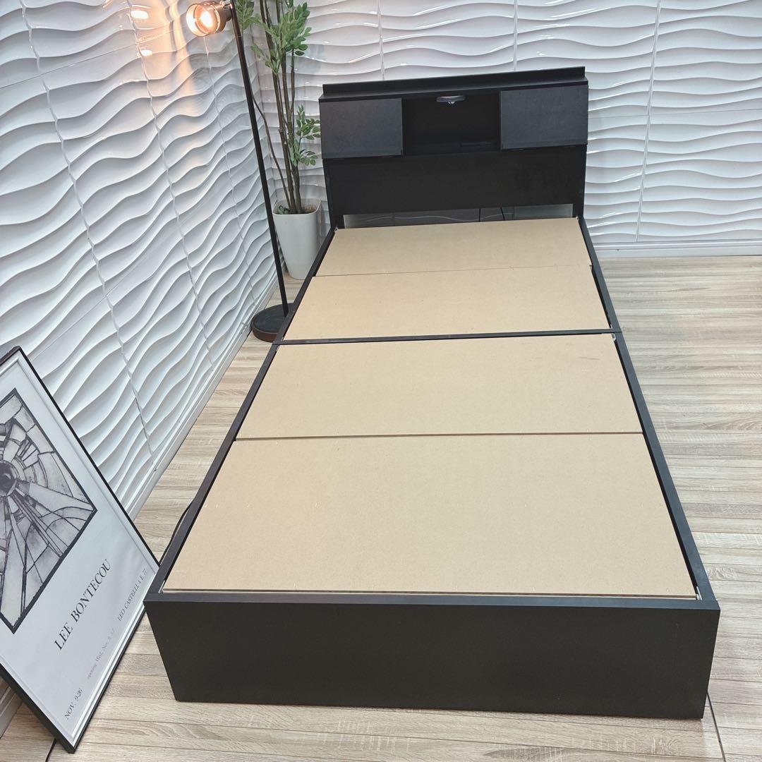 ◇大阪府全域 神戸市 配達料無料！◇ビックスリー◇ベッドフレーム収納付◇シングル